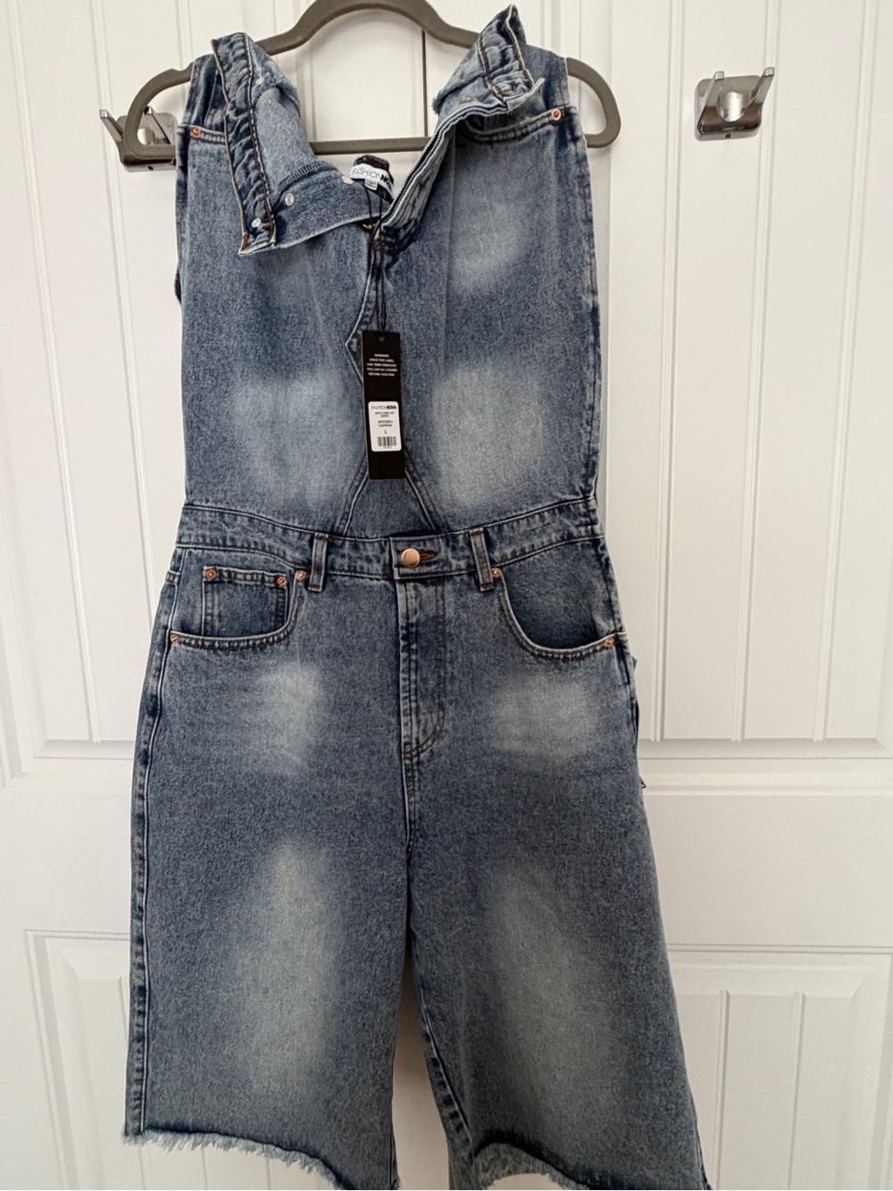 Denim romper